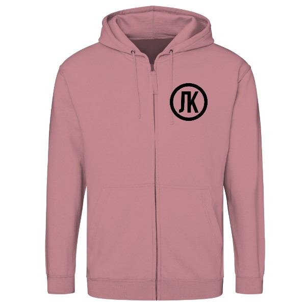 Mikina na zip unisex s potiskem Luky logo kruh