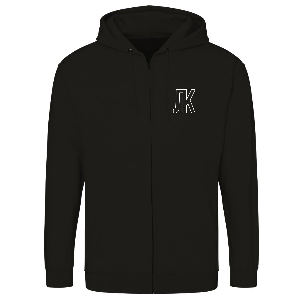 Mikina na zip unisex s potiskem Lukyho logo