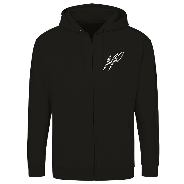 Mikina na zip unisex s potiskem Lukyho podpis