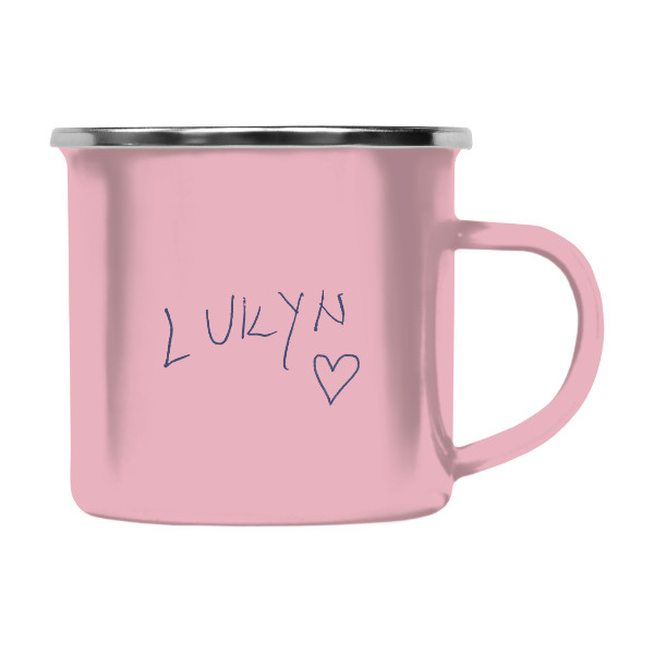 Barevný plecháček - nerezový lem s potiskem LUKYN  moudro